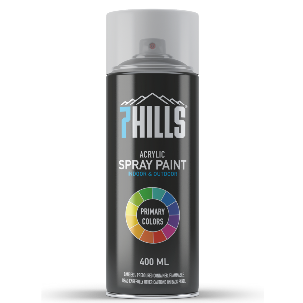 7Hills - Yüksek Kaliteli 400ml Sprey Boya - [Siyah]