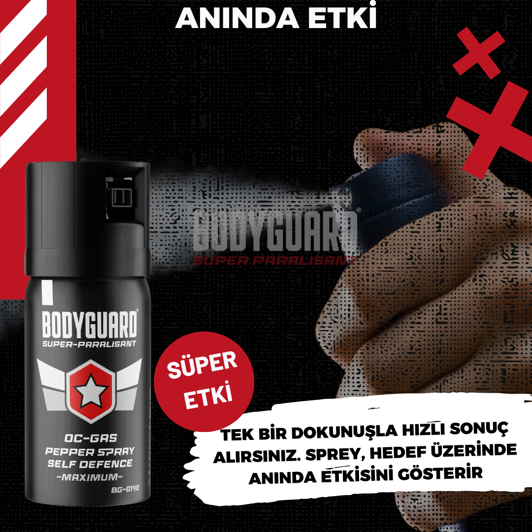 BODYGUARD® BG-0140 OC-Gas Spray 40 ml – Kişisel Savunma Spreyi - Görsel 3